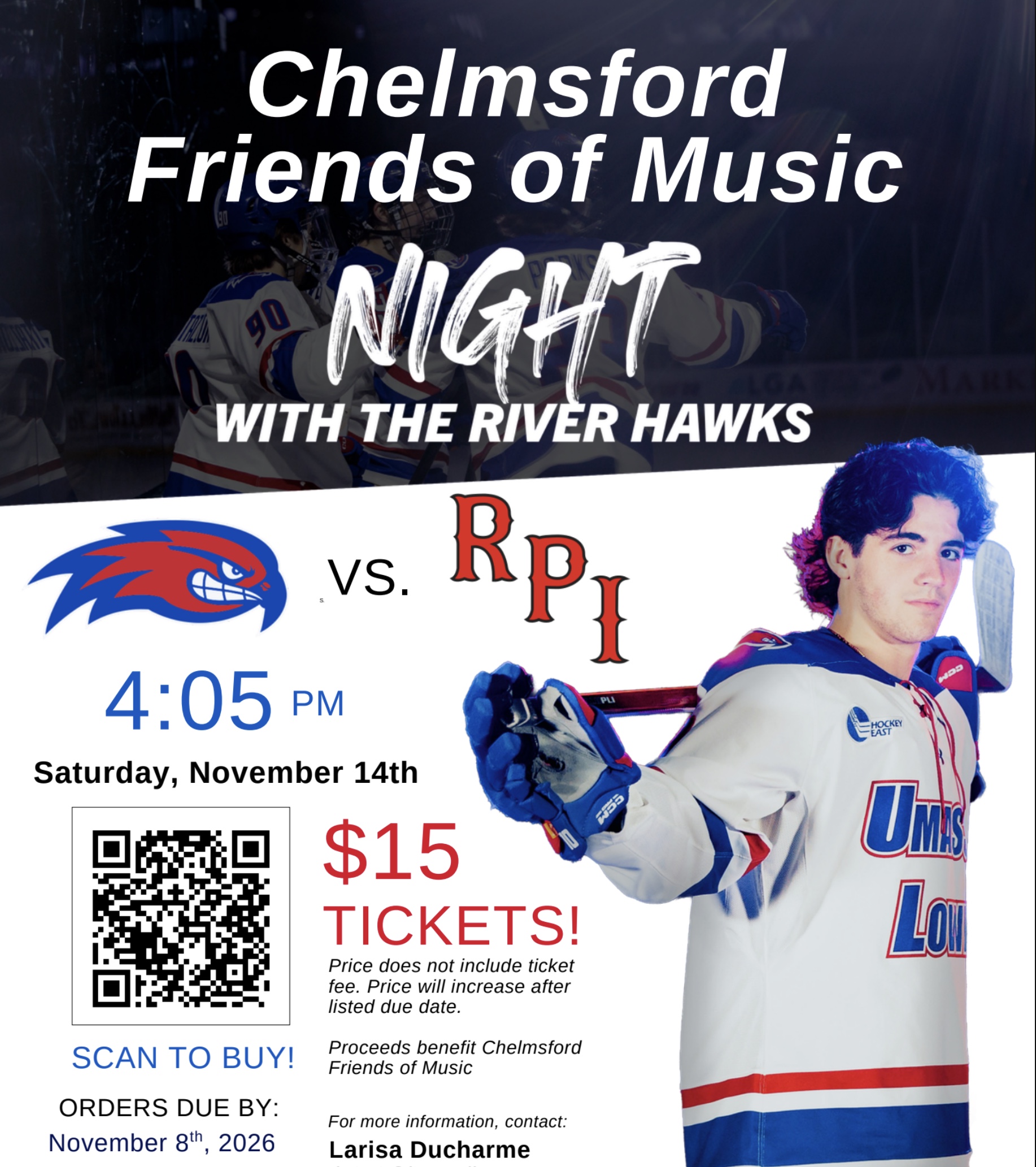 Come join us for a night out! CFOM receives $5 from every ticket purchased!